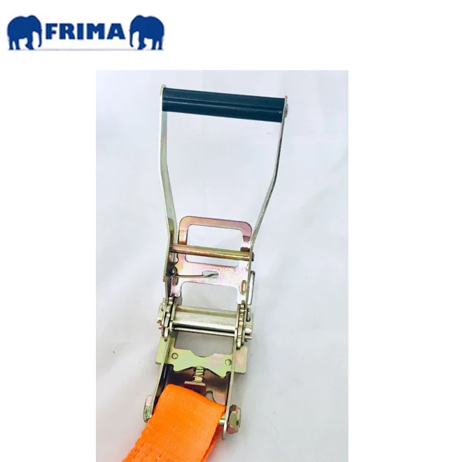 Сверхмощный стягивающий ремешок 5T/50 мм/5000daN/11000lbs/5 м, ремешок с храповым механизмом без крючков, пластиковая ручка