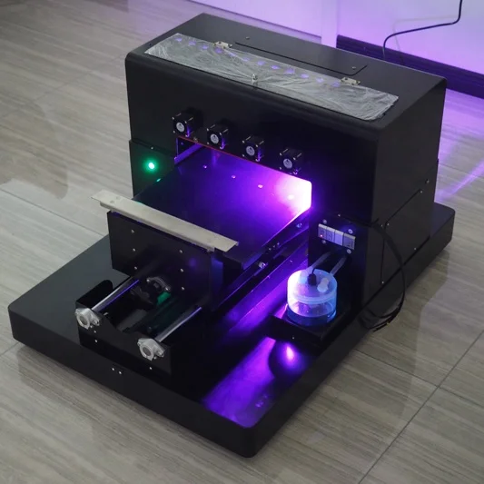 2018 Top Selling 6 Color A3 Size UV Printer Phone case Printer LED UV Flatbed Printing Machine with Cheap Price