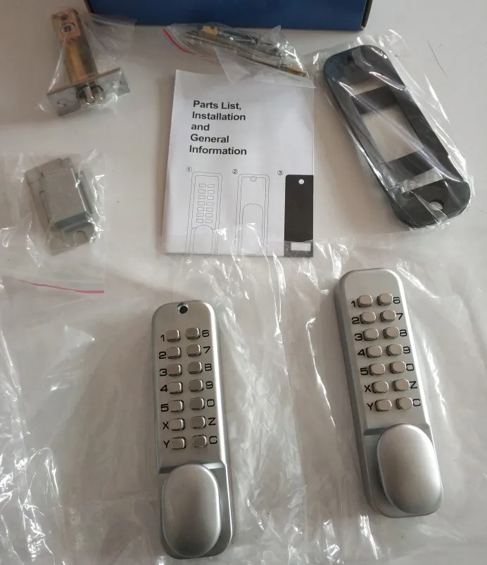 Everstrong G026S  keyless  combo number lock with double side keypad  mechanical digital door lock