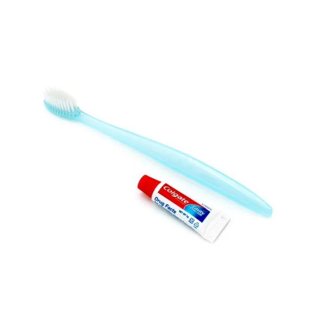 high quality  wholesale   Disposable Hotel Toothbrush with colgate Toothpaste
