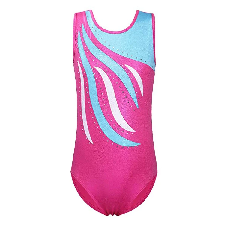 
Leotard Girl Gymnastics Toddler Sparkle Embroidery Tank Biketards One Piece 