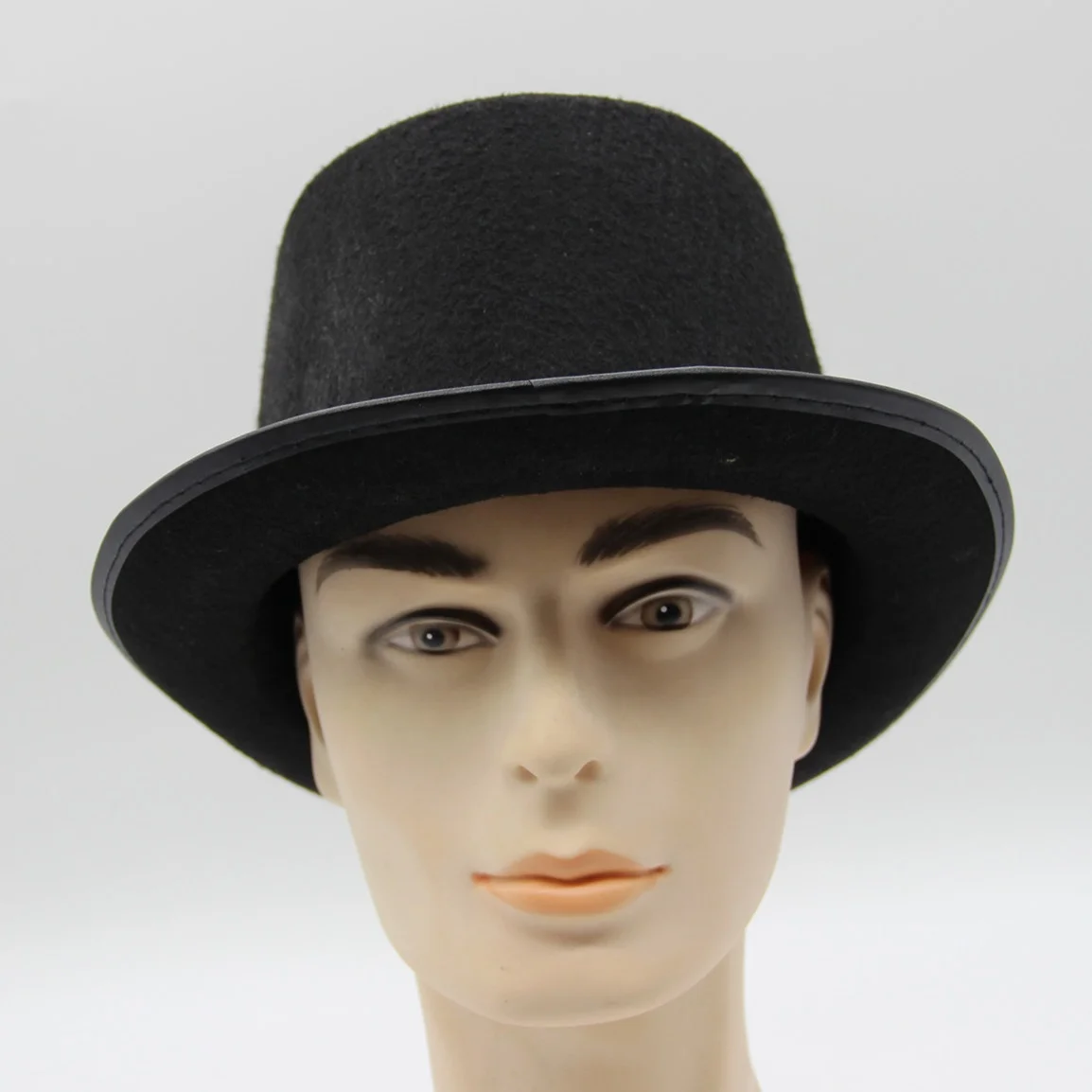 factory supply promotional black holiday party show hat Lincoln top hat with band