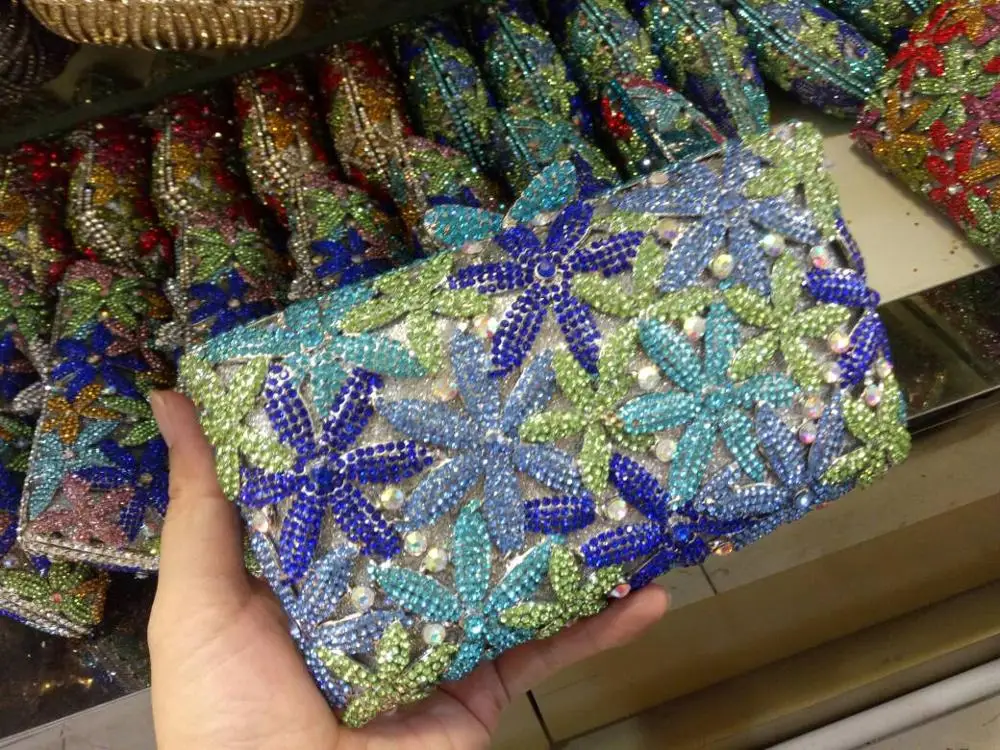 DB565 crystal bag clutches wedding evening purse