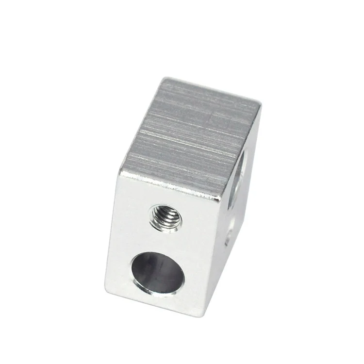 
GIULY MK10 Heating Blocks M7 thread for Wanhao Dupicator D4 /I3/ Dremel 3D Printer 20x20x13mm Aluminum Silver Alloy 