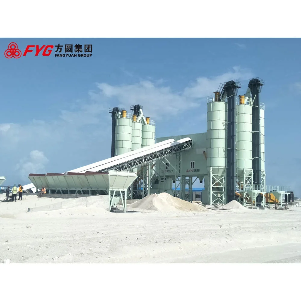 HZS120 mobile cement concrete mixing plant station