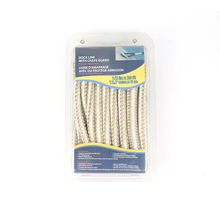 Nylon Anchor Rope Double Braid Nylon Anchor Line  Braided Boat Anchor Rope  Marine Rope