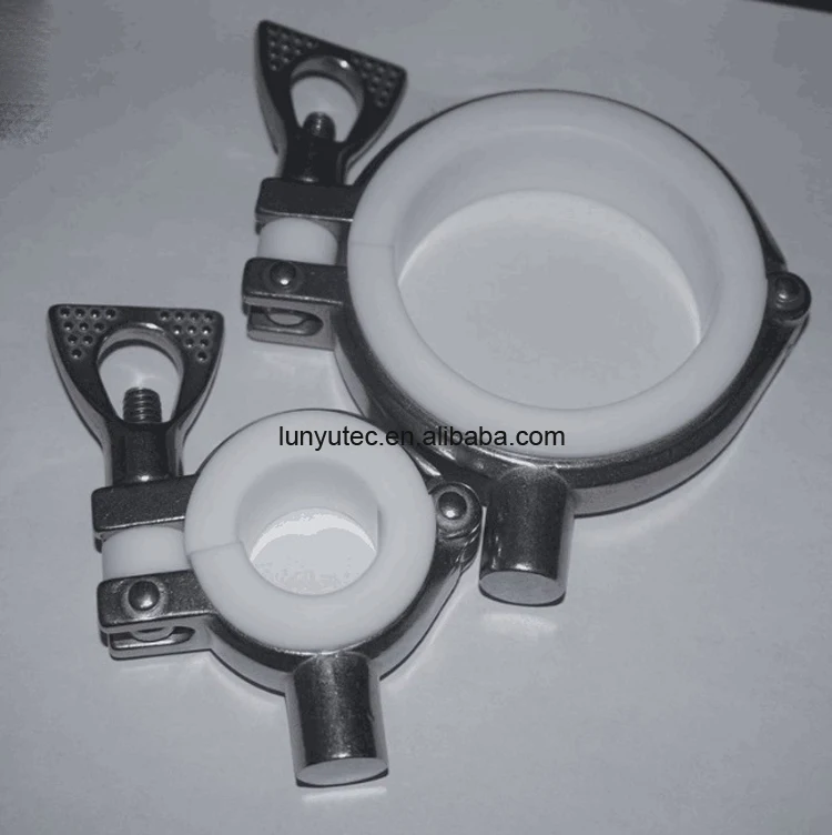 Stainless Steel Sanitary Heavy Duty Clamp Support With PVC