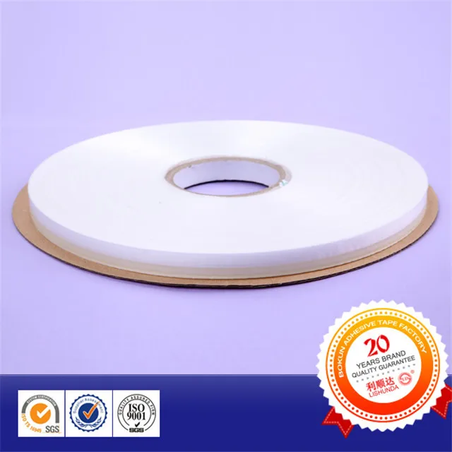 yiwu manufactory produce silicon removable double side bag closing tape  for garment t shirt bag opp bag use