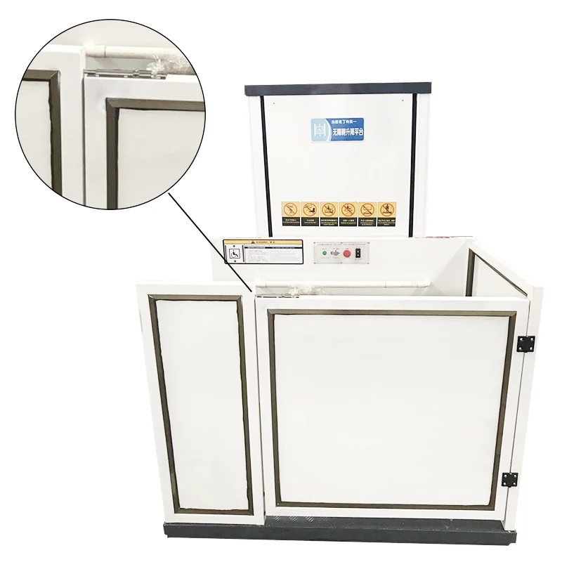 Открытый Крытый коммерческий вертикальный Лифт алюминиевые для колясок