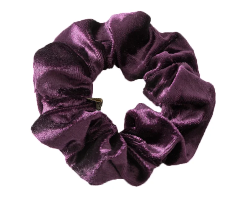 2019 hot selling factory supplier Custom Elastic Hair Bands Ponytail Holder velvet hair scrunchies