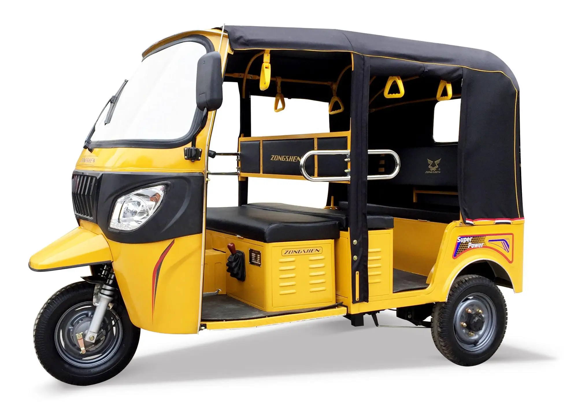 hot sell gas powered motor tricycle rickshaw with roof 250cc