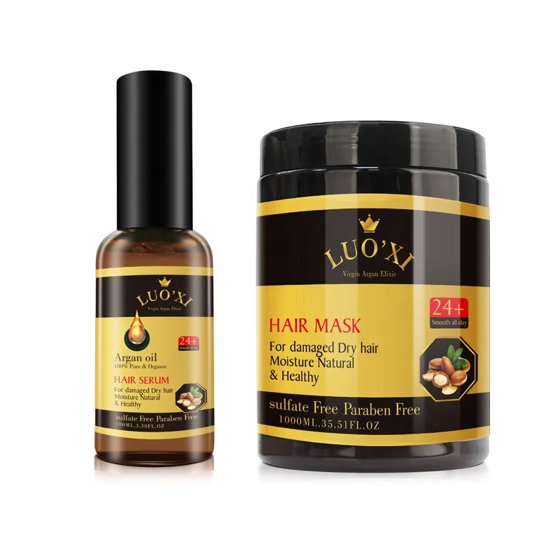 1000ML OEM/ODM 100% pure & organic Argan oil hair mask for damaged dry hair