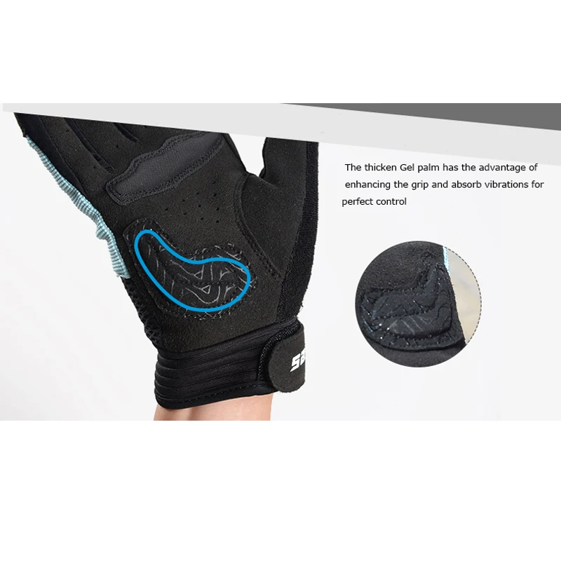 Sahoo 421321 Touchscreen Non-slip Full Finger Cycling Bike Bicycle Gloves Mittens For Gym Fitness Running Hiking Camping