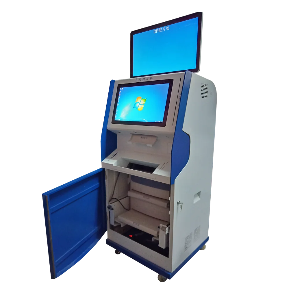 
floor standing intelligent self service medical dry film printing terminal kiosk apply for radioactive PACS system 