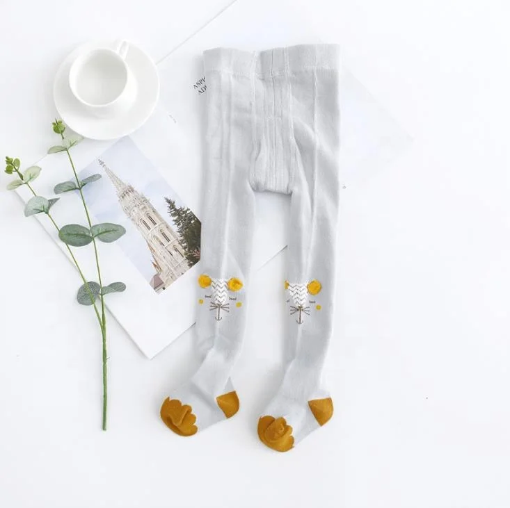 Cartoon cotton baby dance socks new design baby tights
