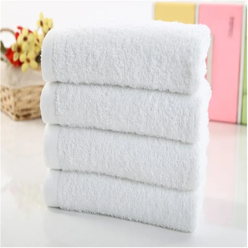 
china product cheap towel disposable white face towel for bathhouse 