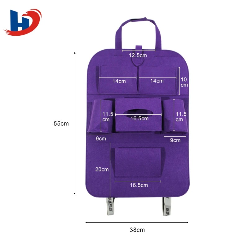 Wholesale Felt Back Seat Kids Car Organizer Box