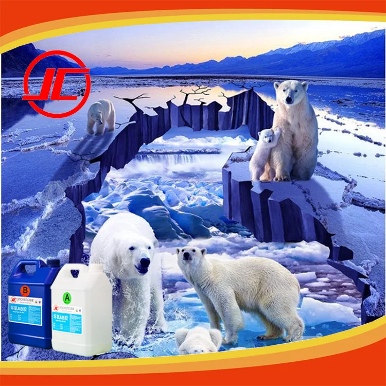 
Crystal Clear Dome Epoxy Resin and Hardner for 3D Flooring, Bathroom Floor ,Home Floor 