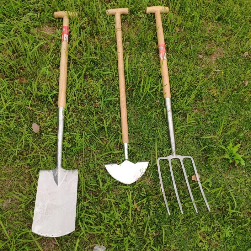 
Garden tools/Garden Fork/T type wooden handle with Stainless steel Fork 