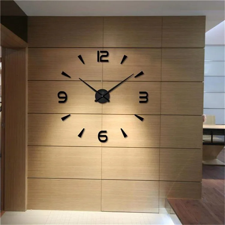 
2020 new fashion favorable price diy large wall clock 3d 