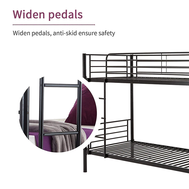 Free Sample Over Queen Futon Mika Vanilla Steel Single Double Full Twin Xl Metal Bunk Bed