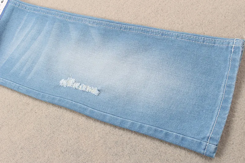 GRS certificate repreve denim fabric recycled material 11 oz indigo jeans denim fabric