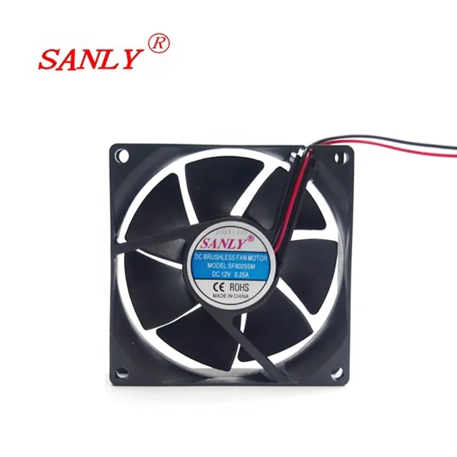 SF8025S/BL 12 Volt DC Brushless Computer Cooling Fan