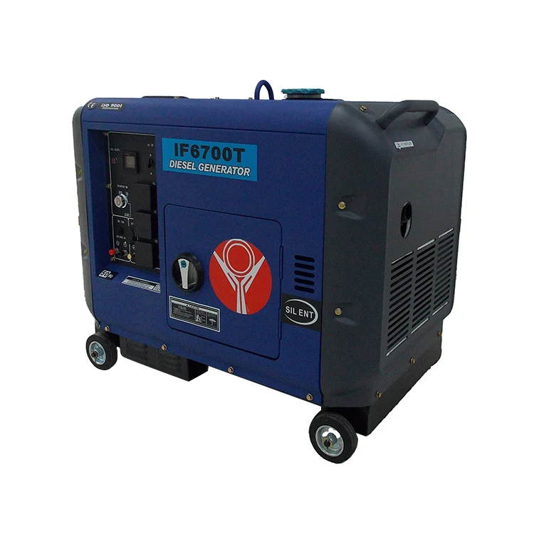 Portable small diesel engines generators genset 7kw