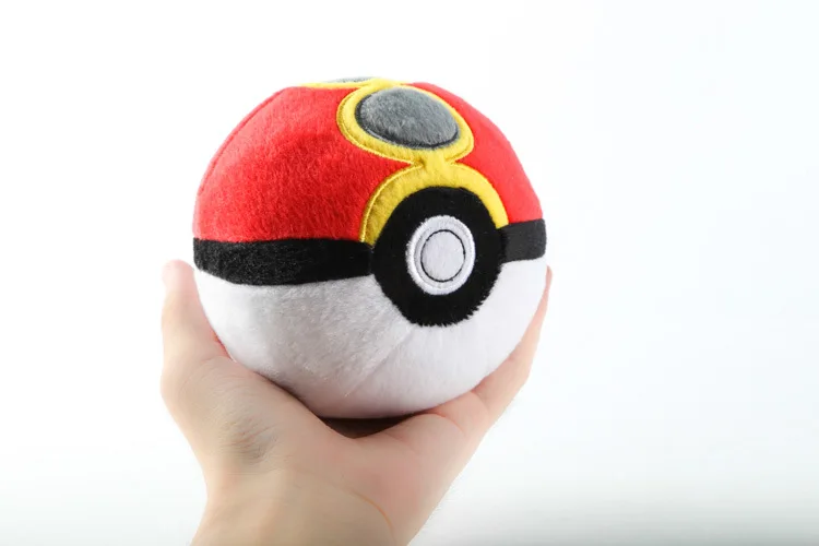 Stuffed pokeball plush doll, Poke plush ball, Pocket monster plush toy