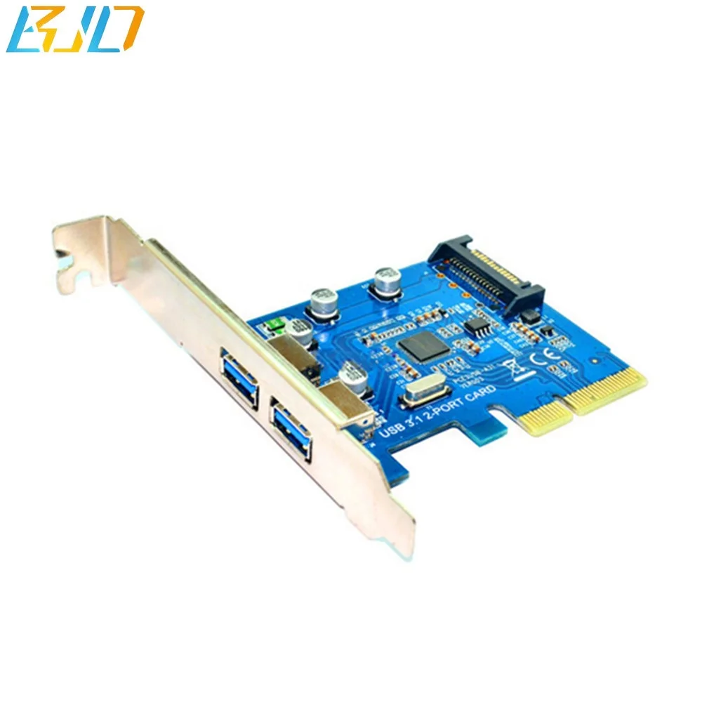 10 ГБ/сек. ASMeida ASM1142 PCI-express 4X для типа адаптера с 2 портами USB 3,1