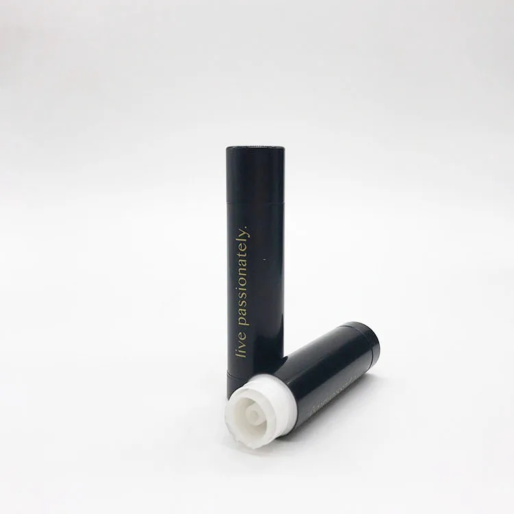 Matte color round lip balm tube