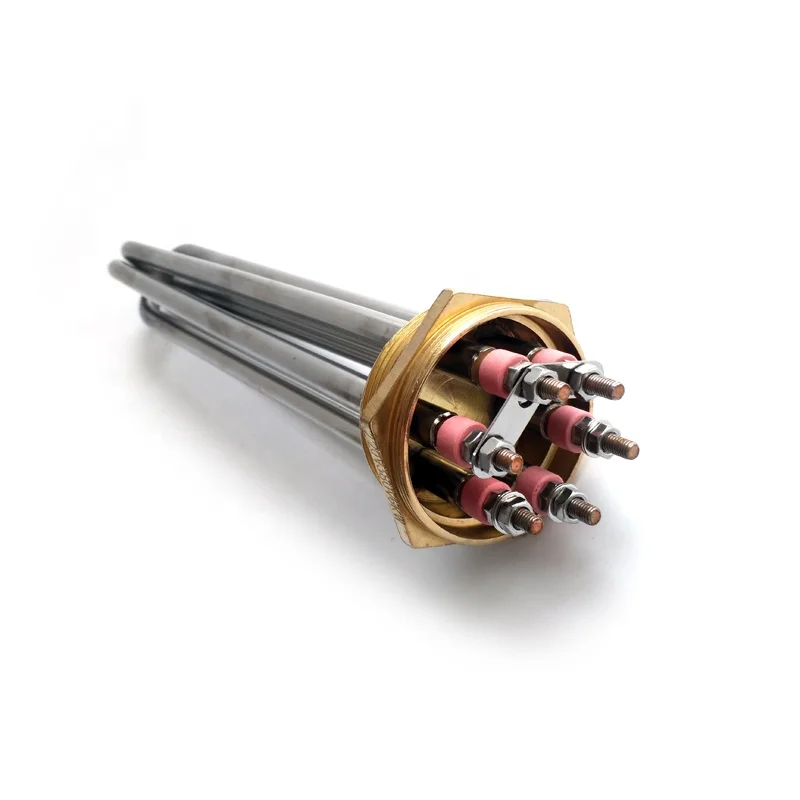 Electric 2kw/3kw/4kw/10kw Copper Material Immersion Bath Cylindrical Water Heater