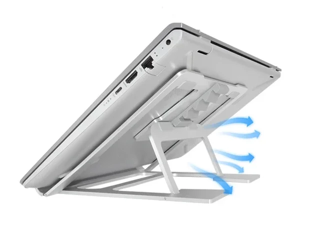 Aluminium portoble hands free table laptop holder