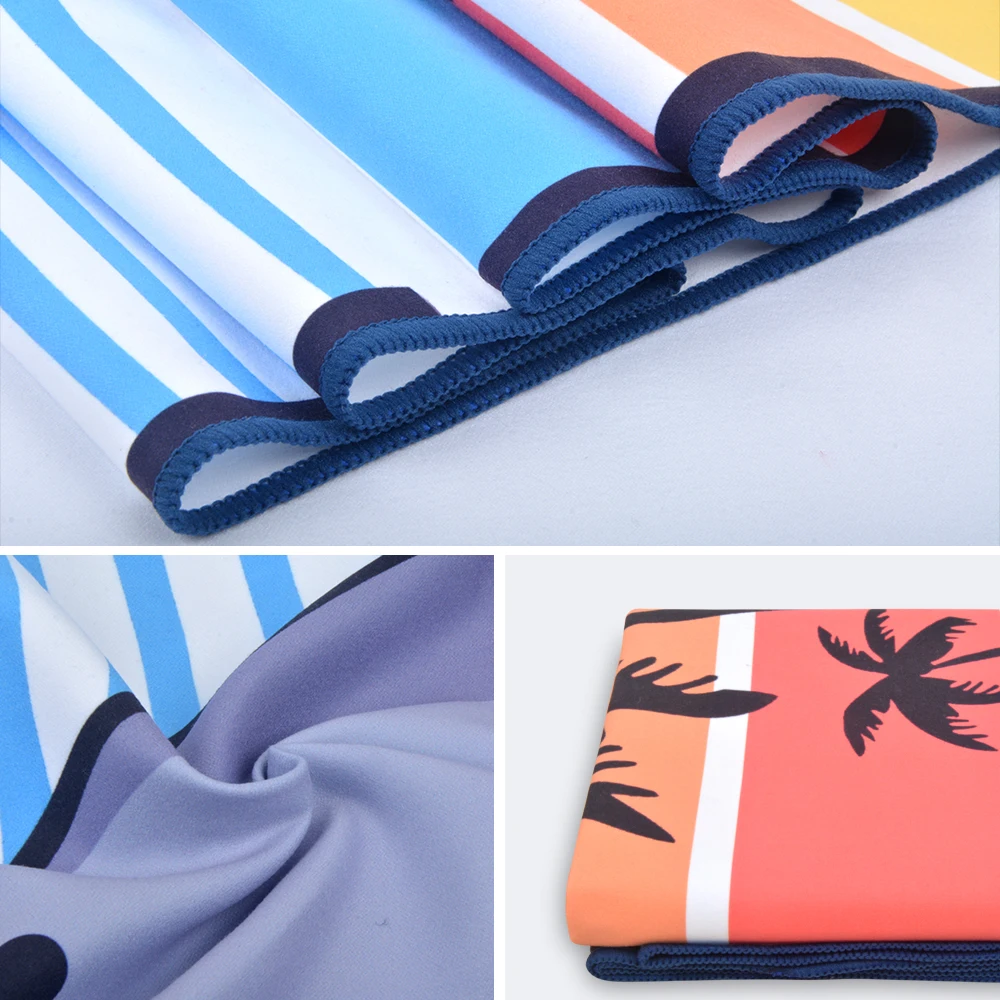 Микрофибра по желанию заказчика полный печатных круглое пляжное полотенце индивидуальные тканая ткань из микрофибры OEM пляжные Путешествия Спортивные индивидуальные размеры