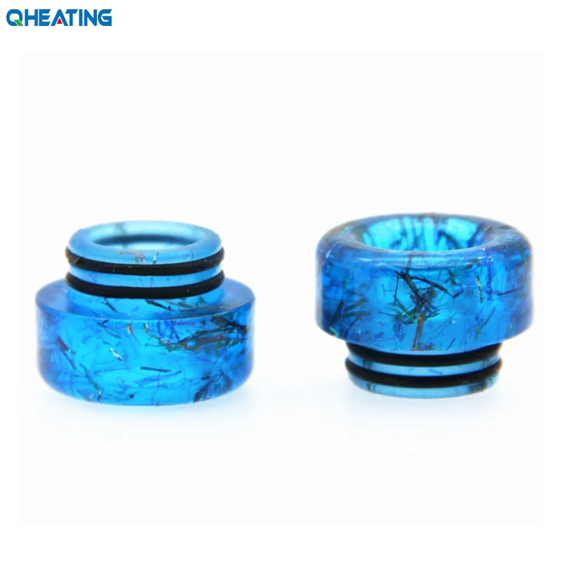 New Epoxy Resin Drip Tip 810 E Cigarettes Accessory Round Style Vape Mouthpiece for Rda Rta Atomizer Wide Bore Rainbow Color