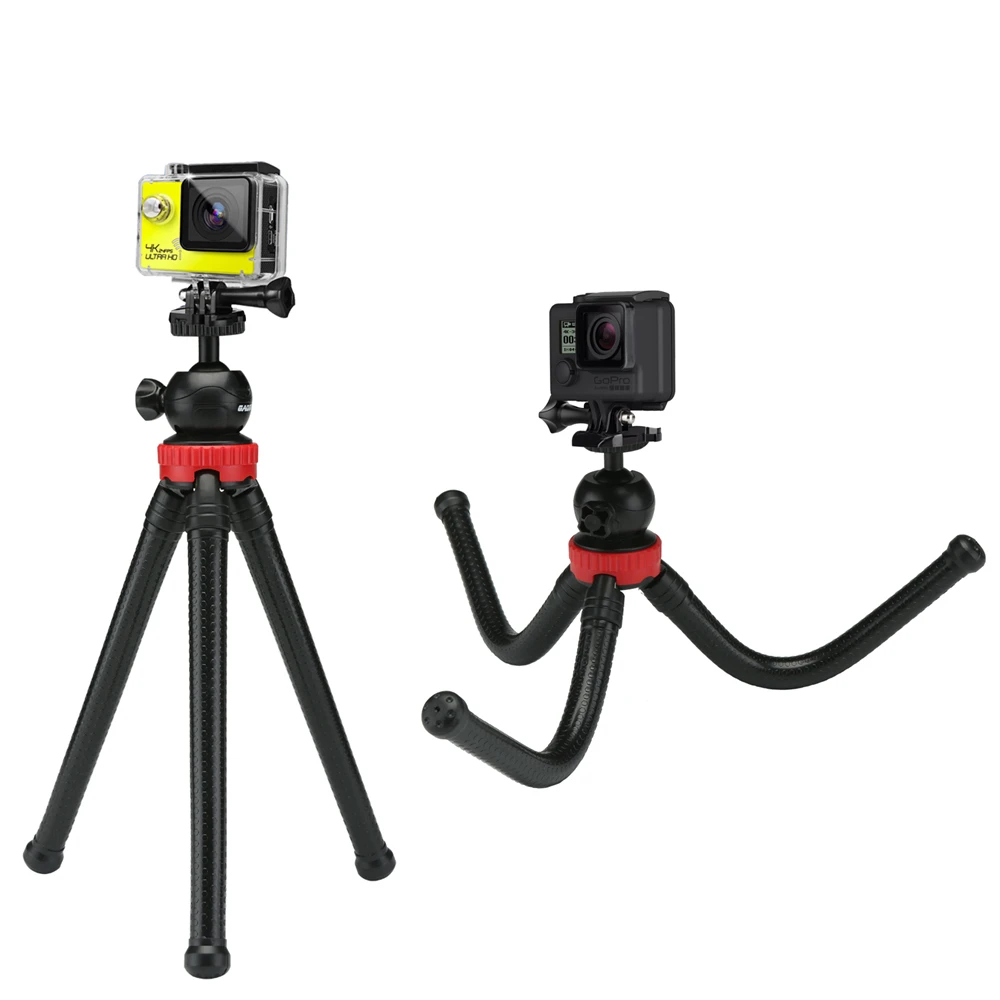 Travel Flexible Octopus Mobile Phone Tripod With Holder Adapter for iPhone DSLR Digital Camera Nikon Gopro Mini Gorillapod