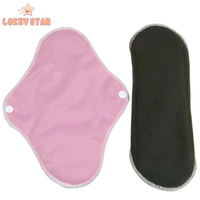 Pink Edge Sewing Menstrual Pads Washable Panty Liner Reusable Cloth Sanitary Pads