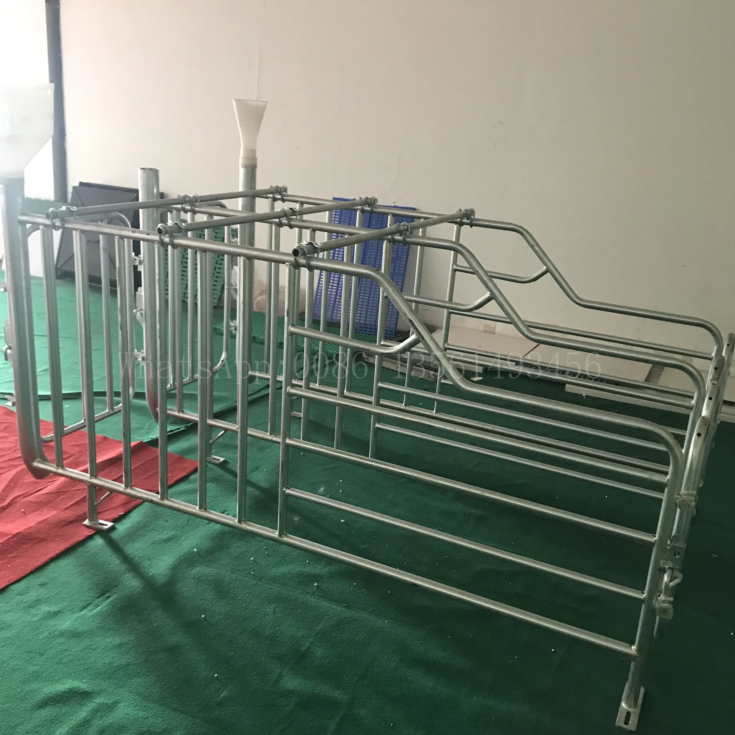 
Pig galvanized limiting pen or stall 