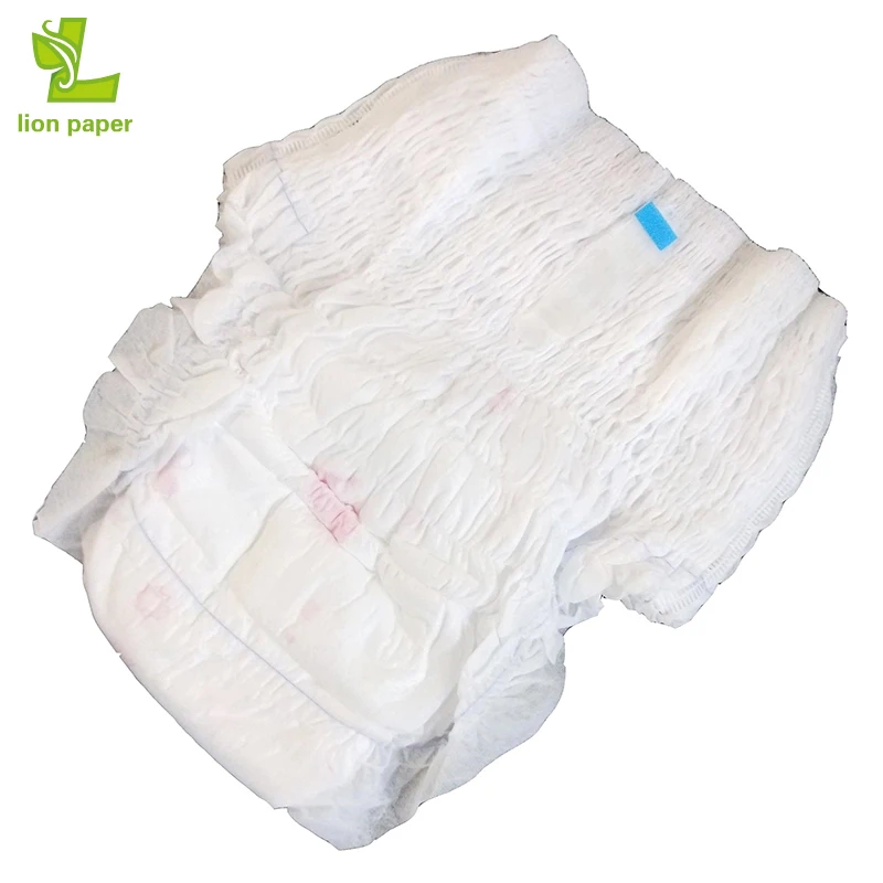 Royal Baby Semi Automatic Diaper Machine Non Woven Fabric Custom Printed Stocklot Smart Baby Diaper Set Printed PE Film