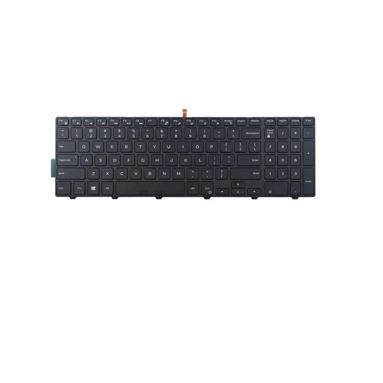 
US Wholesale keyboard for Dell Inspiron 15 5000 Series 15 5551 5552 keyboard layout black color with backlit 