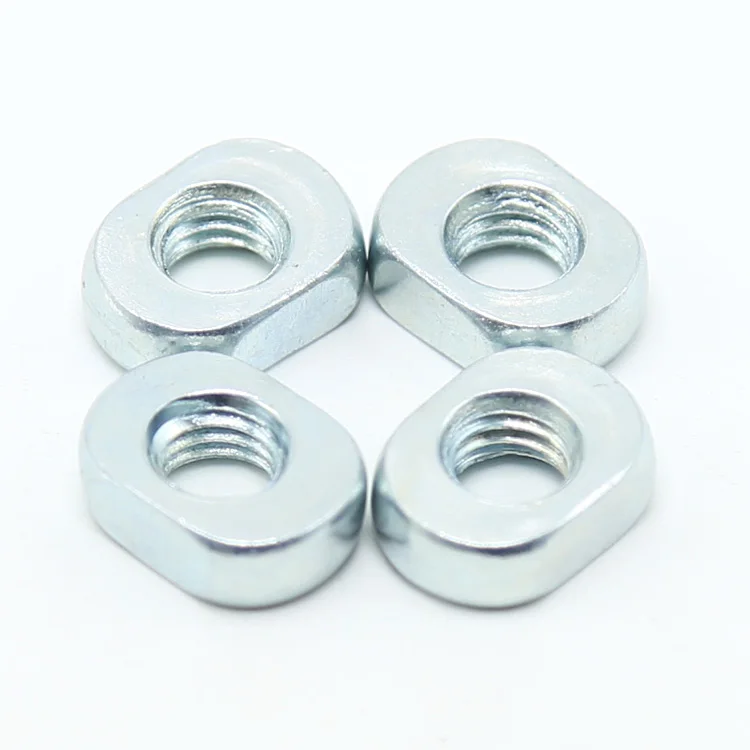 Customized heavy carbon steel oval m14x1.25 well round nuts m8
