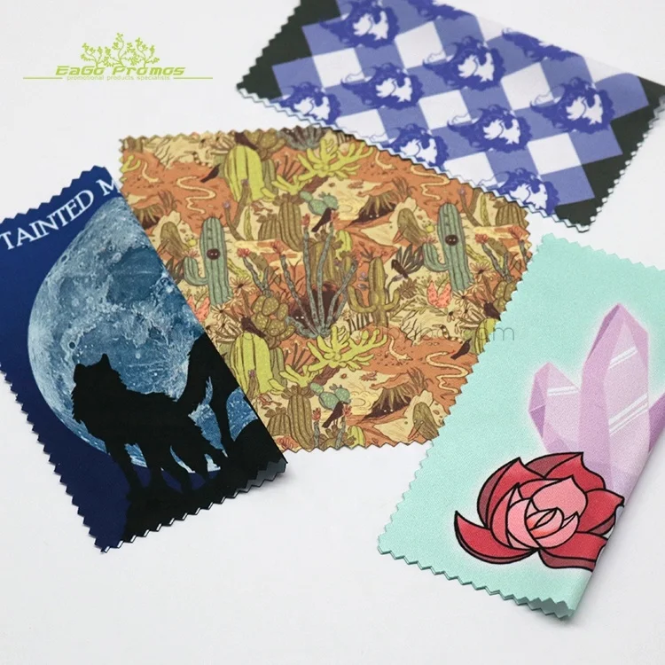 2024 2025 самая популярная акция полноцветная полиэфирная микрофибра ткань для очистки экрана мобильного телефона