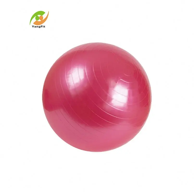 65cm smooth exercise inflatable ball as home gym or yoga equipment for fitness exercise use with quality foot pump