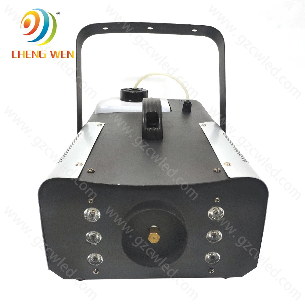 Wedding Dj Disco Party Ktv Dmx 512 1500w Stage Effect Equipment Mini Fog Machine With 6pcs LED