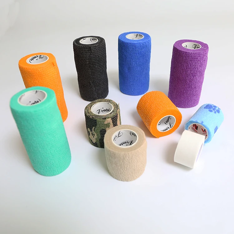 
High Quality Cheapest Price Colorful Medical Adhesive Elastic Non Woven Bandage With Ce 
