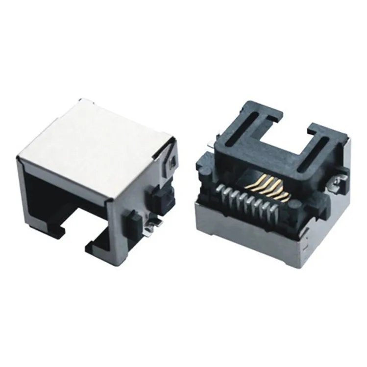 Xyfw Ultra-thin Ultralow Type Low Profile Ethernet Connector Panel Mount Rj45 With Magnetics
