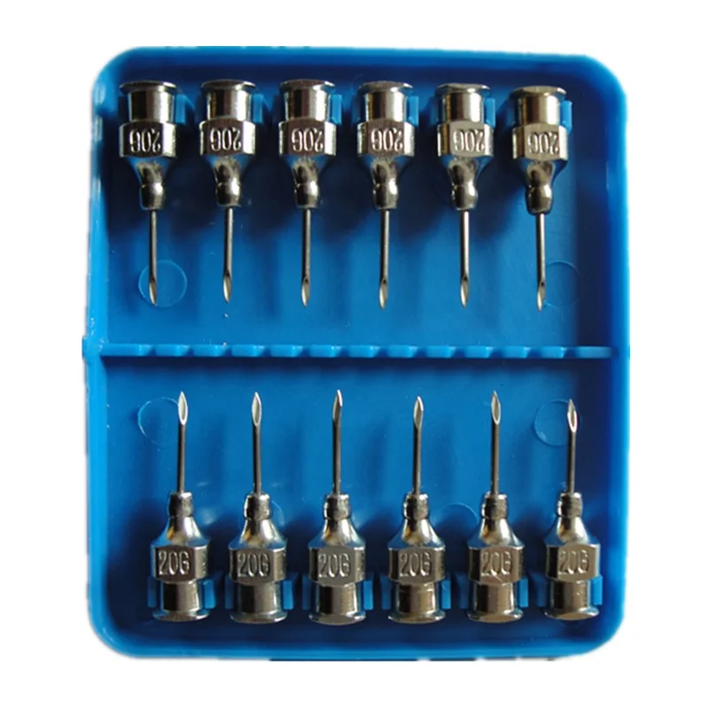 RE - USABLE LUER LOCK STAINLESS STEEL HYPODERMIC NEEDLES FOR VETERINARY USE