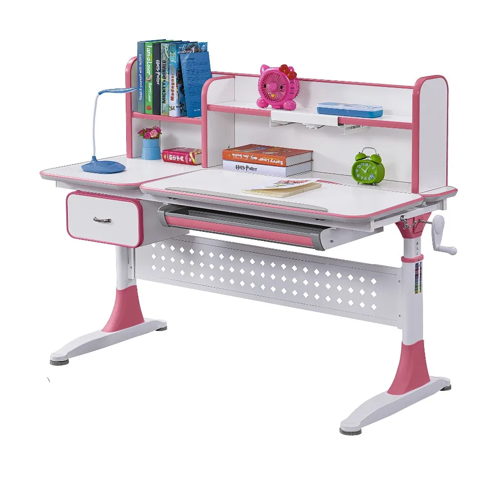 Grow  kids study table workstation with height adjustable function