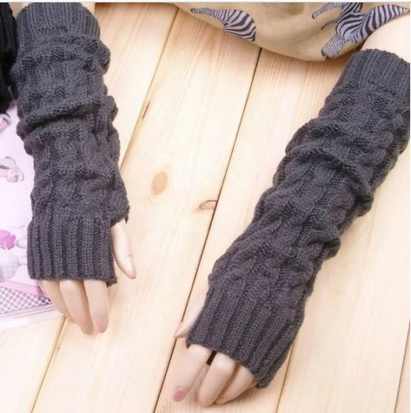 Best Selling Fashion Cycling Knitted Cotton Comfortable Warm Men And Women Half-finger Hand Gloves