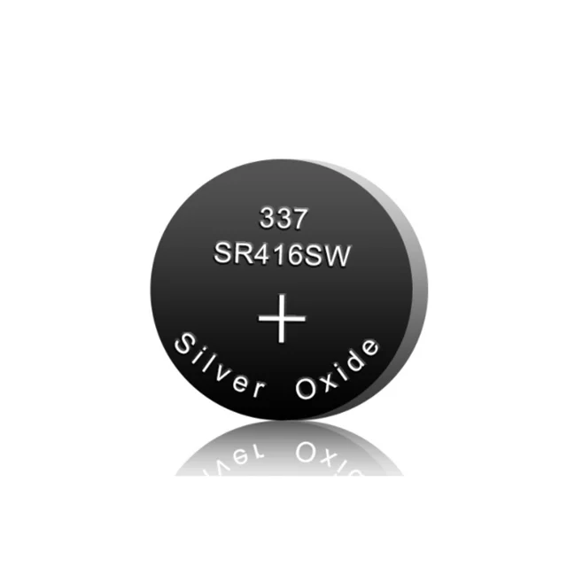 High Quality 1.55V 337 SR416SW Silver Oxide Button Cell Battery